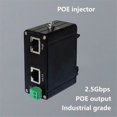 thumbnail image 1 of 30W 2.5G Industrial Grade Straight-Through PoE Injector 0.6A 44-57V DC Input/Output Industrial Passive POE Injector, 1 of 5