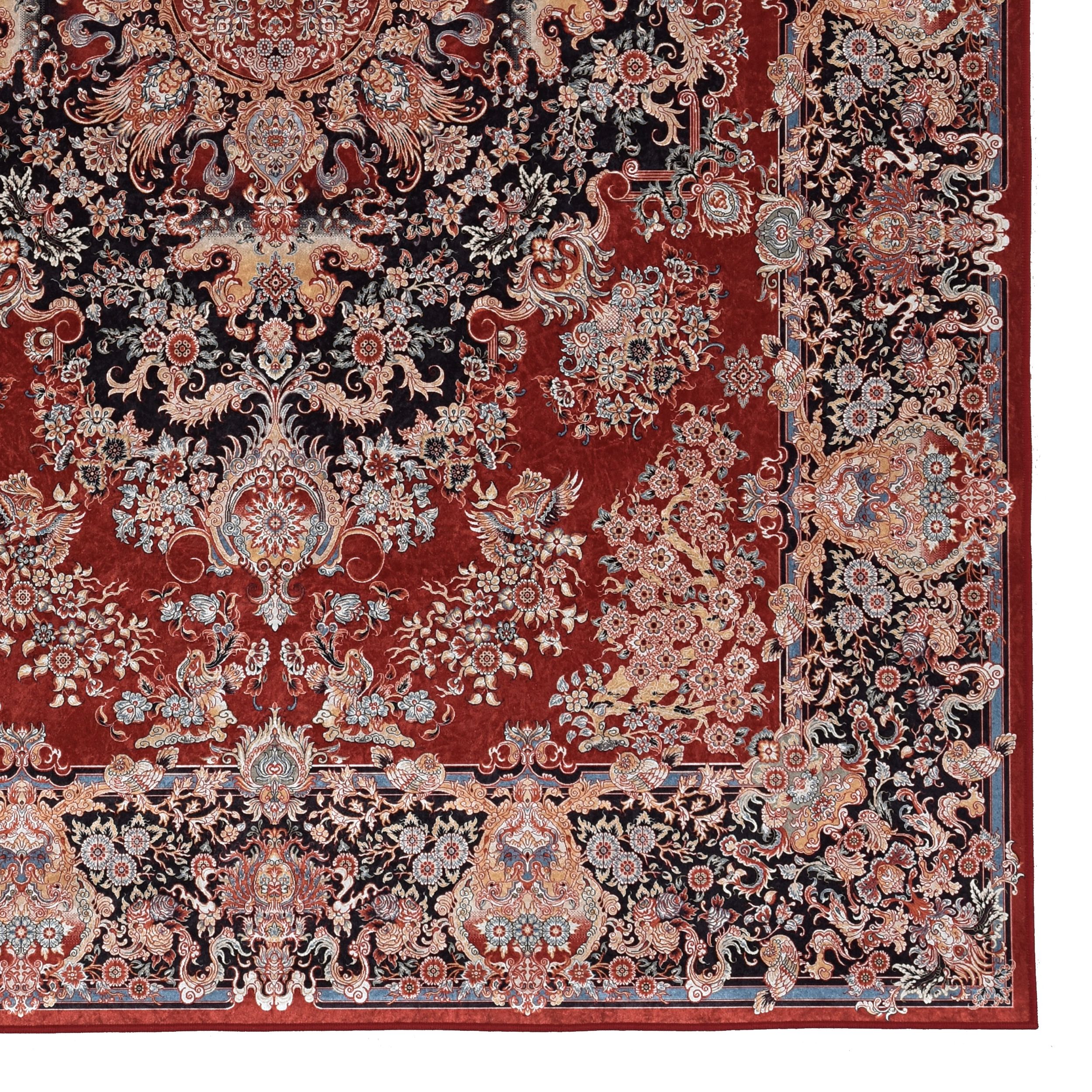 Tapis d'appoint Emerald Martin bleu & marine de 2 pi 2 po x 3 pi 2 po