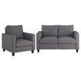 thumbnail image 1 of CorLiving Georgia Fabric Loveseat Sofa and Accent Chair Set - 2pcs, 1 of 9