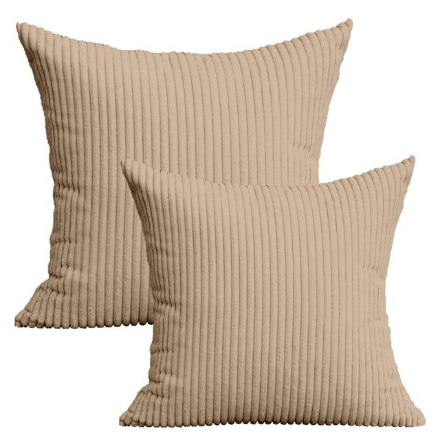 MesaSe Home Textile 20” X 20” Modern Contemporary Transitional Navy Blue Striped Polyester Throw Pillow ( 2 Count) Home Decoration Suitable for Living Room and Bedroom