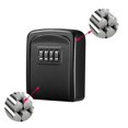thumbnail image 1 of Key Lock Box , Wall Mounted Aluminum Alloy Key Safe Box Weatherproof 4 Digit Combination Keys Storage Lock Boxes ,Built to Last, 1 of 6