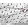 thumbnail image 3 of Soimoi Moss Georgette Fabric Leaves & Floral Block Print Sewing Fabric Yard 42 Inch Wide, 3 of 3