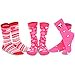 thumbnail image 3 of Valentine's Day Love Women's Crew Socks 3-Pack (Pink Heart), 3 of 4