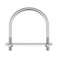 thumbnail image 1 of Unique Bargains Rond U-Bolts 5 Ensembles 62mm (2,44 ') Largeur Intérieure 80mm Longueur M6 304 Acier Inoxydable avec Rondelles d'Écrous et Plaques, 1 of 5