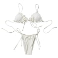 thumbnail image 4 of Birdeem Ensembles de Bikinis à Bretelles Larges Décontractés Mode Couleur Unie pour Femmes, 4 of 6