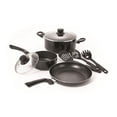 thumbnail image 1 of Starbasix 8-Piece Non-Stick Cookware Set, Aluminum Pots and Pans with Glass Lids, Nylon Utensils, Oven Safe, Dishwasher Safe, 1 of 5