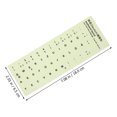 thumbnail image 2 of MasteelfCA 1 Feuille Autocollant de Clavier Phosphorescent Autocollant de Remplacement pour Clavier Allemand, 2 of 8