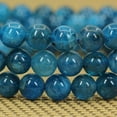 thumbnail image 4 of Angelstones Bracelet Extensible Unisexe en Perles Rondes 6 mm en Apatite Bleu Vert Naturel 7 Pouces, 4 of 5