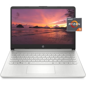 Rénové (bon) HP 14 FHD Ordinateur portable (AMD Ryzen 5 5500U, 8GB RAM, 256GB SSD, Windows 11) - 14-fq1025nr