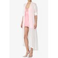thumbnail image 3 of TheMogan Cardigan Ouvert à Manches Longues en Maille pour Femmes Mi-Mollet Caftan Transparent, 3 of 6