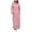 Pink, variant on Fznquz Plus Size Ladies Dresses Blue Casual Pullover Long Hoodie Dress Long Sleeve Maxi Oversized Womens Dress