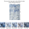 thumbnail image 2 of JV Home Area Rug Elegance Grey Blue 6'x9' Washable Carpet Anti Slip, 2 of 7