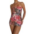 thumbnail image 1 of Fortune Boho Tube Dress for Women Sleeveless Bodycon Mini Dresses, 1 of 8
