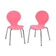 thumbnail image 1 of Giftmark 3013P Modern Childrens 2 Chair Set with Chrome Legs - Pink, 1 of 1