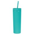 thumbnail image 1 of Unique Bargains Gobelet Mince 16Oz Turquoise Mat Gobelet Acrylique Réutilisable, 1 of 6