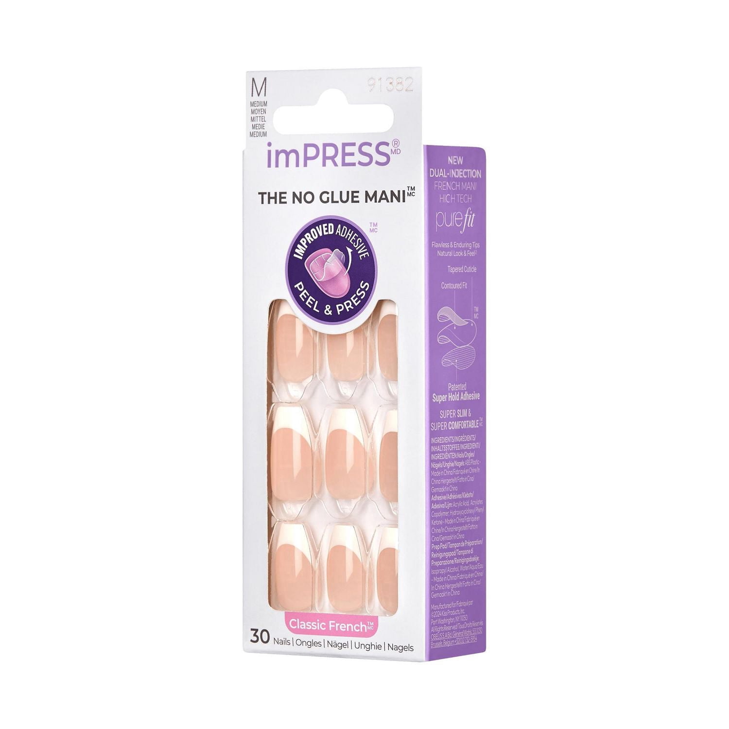 imPRESS Française - la Manucure Sans Colle, Idéale, Ballerine Moyenne