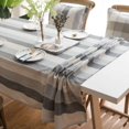 thumbnail image 1 of Nappe à Rayures Colorées Boho en Coton et Lin, Imperméable, Couvre-Table, Décoration de Table pour Salle à Manger, Restaurant, Fête, 1 of 4