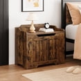 thumbnail image 4 of BeesClover Coffre de Rangement, Banc de Rangement avec Charnière de Sécurité, Coffre de Rangement en Bois, Coffre de Rangement à Couvercle Rabattable pour Couvertures, Banc de Rangement pour Entrée, Salon, Chambre, 4 of 10