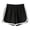 Black, variant on Birdeem Womens Fashion Solid Color Casual Wide Leg Ruffle Loose High Waist Shorts Pants