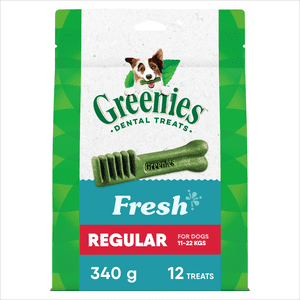 Greenies Fresh REGULAR Oral Care Natural Dental Adult Dog Treats