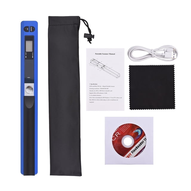 Portable Document Scanner, Mini Handheld Document Scanner, A4 Book Scanner JPG And PDF Format 300/600/900 DPI Type-c LCD Display ,Compatibility