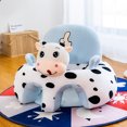 thumbnail image 1 of Hml Baby Sofa Support Chair Soft Plush Cartoon Animals Baby Sitting Chair Learning To Sit Seats Without Filled Cotton, 1 of 1