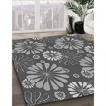 thumbnail image 3 of Ahgly Company Tapis d'Intérieur Lavable en Machine Carré Transitionnel Gris Foncé, 8 Pieds Carré, 3 of 7