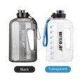 thumbnail image 3 of Bouteille d'Eau Grande Capacité, Bouteille d'Eau à Grand Goulot Étanche avec Indicateur de Temps et Bouchon à Clapet, Convient au Entraînement Physique, à la Randonnée et au Travail, Noire, 2500 ml, 3 of 8