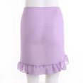 thumbnail image 2 of Fortune Women Mesh Mini Ruffle Skirts Cover Up Candy Color Bathing Skirt Beachwear Wrap, 2 of 4