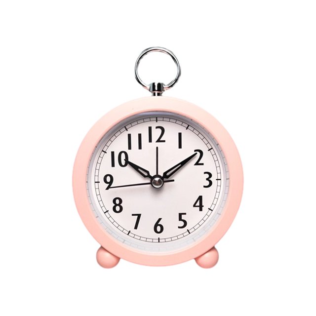 Réveil à DEL avec Moniteur de Température et d'Humidité, Conception Circulaire pour Bureau Ou Montage Mural, à Piles, Diamètre de 3,94 Po, Rouge/noir/rose