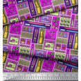 thumbnail image 3 of Soimoi Cotton Voile Fabric Scissor,Buttons & Machine Sewing Decor Fabric Printed Yard 42 Inch Wide, 3 of 3