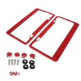 thumbnail image 2 of funtasica 2x Cadre de Plaque 12"x6" Bling Strass Cristal Diamant 8 Rangées Rouge, 2 of 9