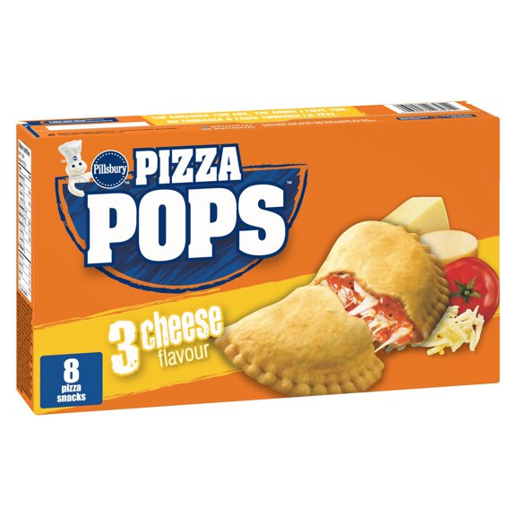 Pillsbury Pizza Pops Three Cheese Pizza Snacks, 8 pizza snacks, 760 g