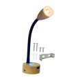 thumbnail image 1 of Abbracc RV Reading Lamp 3W 12V-24V Blue Nightlight Memory Function for Bed Van Truck Black, 1 of 9