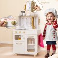 thumbnail image 2 of Gymax Kids Kitchen Set Pretend Play Kitchen w/ Stoves & Faucet & Sink & Telephone, 2 of 10