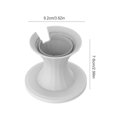 thumbnail image 4 of Ruiboury Speakers Racks Creative Sturdy Plastic Material Speaker Bracket Simple High-strength Tabletop Sound Holder for Household Shop White, 4 of 9