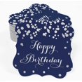 thumbnail image 2 of Inkdotpot Pack Of 100 Real Silver Foil Bracket Shape Paper Tags Happy Birthday Favor Hang Tags, 2 of 6