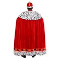 thumbnail image 3 of Men's Premium Plus Size King of Hearts Costume, 3 of 6