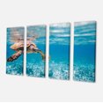 thumbnail image 2 of Large Hawksbill Sea Turtle - Abstract Canvas Art Print, 2 of 3