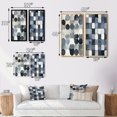 thumbnail image 4 of Designart "Circular Retro Watercolor Indigo Secrets II" Modern Geometric Wall Art Set Of 2 - Modern Blue Wall Decor Set Of 2, 4 of 6