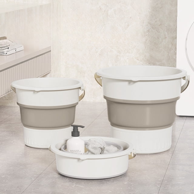 TopLLC Garbage Can, Trash Can, Kitchen Trash Can Bucket Household Bathroom Large-capacity Thickened Wastebasket Transparent Trash