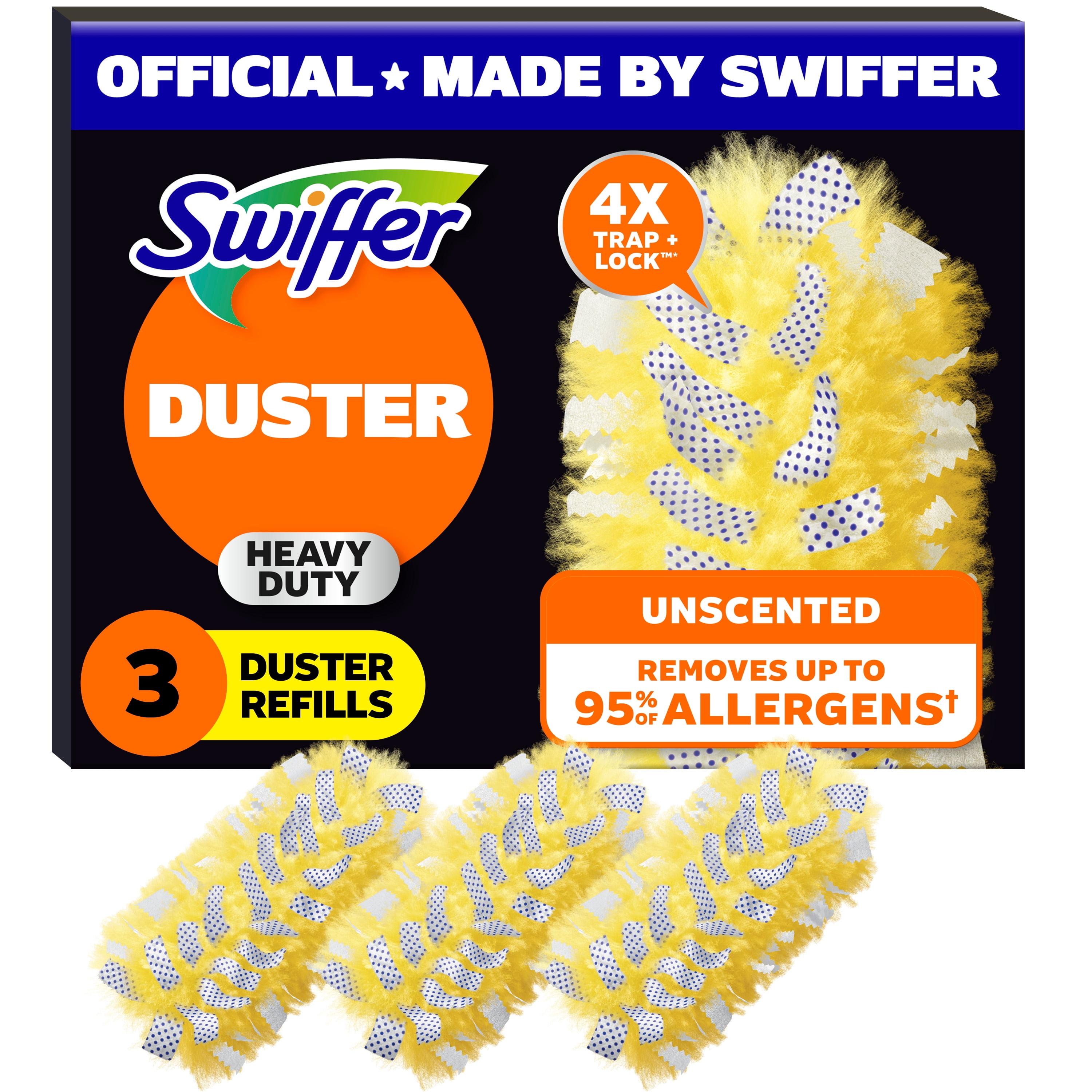 Recharges de plumeaux Swiffer multi-surfaces ultra résistants pour nettoyer, sans parfum, 3 unités