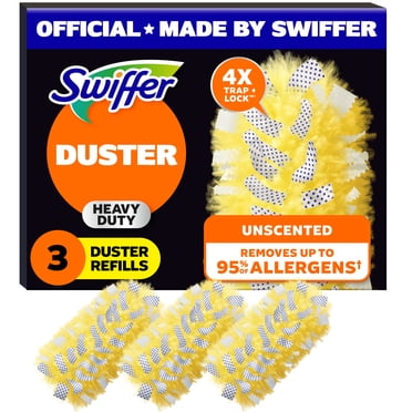 Swiffer Dusters Heavy Duty Multi-Surface Duster Refills for Cleaning, Unscented, 3 Count