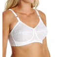 thumbnail image 1 of Rago Satin and Lace Support Bra (2101) 36C/White, 1 of 2