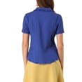 thumbnail image 3 of INSPIRE CHIC Chemise Douce pour Femme Vintage à Col Poupée Doux Boutonnée, 3 of 5