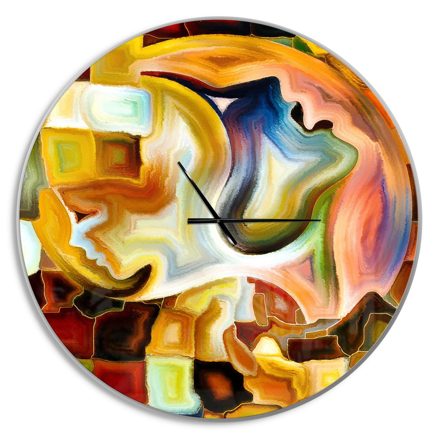 Designart Voie de la peinture intérieure horloge murale