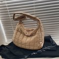 thumbnail image 4 of LinYooLi Quilted Tote Bags for Women Lightweight Quilted Padding Shoulder Bag Down Cotton Padded Large Tote Bags Lattice, 4 of 6