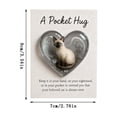 thumbnail image 2 of K Memorial Keepsake Pocket With Hugging Design Style K For Cherished Memories Pet Remembrance And Special Token Holder Acrylic Material, 2 of 5