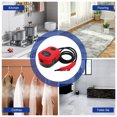 thumbnail image 4 of 2500W High-Pressure Handheld Steam Cleaner with 105℃ Deep Cleaning, 6 Adjustable Gears via Smart Touch Screen, 1000ml Large Water Tank, Multiple Nozzle Accessories for Home, Car, Glass & Clothes -, 4 of 6