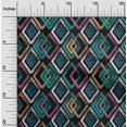 thumbnail image 2 of oneOone Rayon Black Fabric Geometric Sewing Material Print Fabric By The Yard 56 Inch Wide, 2 of 5